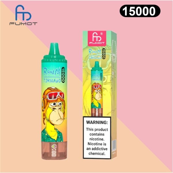 RandM Tornado 15000 vienreizējās lietošanas e-cigarete
