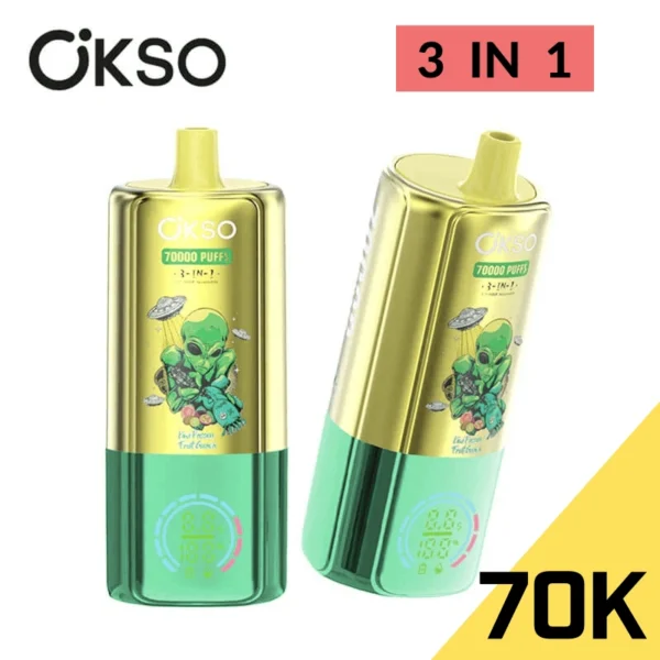 OKSO 70000 70K puffs 3 in 1 Flavors Adjustable Vapes Disposable