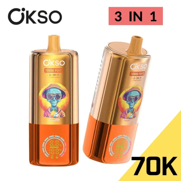 OKSO Triple Flavor 70k Puff Vapes Disposable with Screen