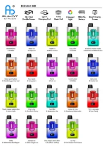 Fumot Eco 50000 Züge 2-in-1 Einweg-Vape Geschmacksliste