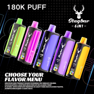 Stag Bar 6in1 180000 180K Puffs Disposable Vape