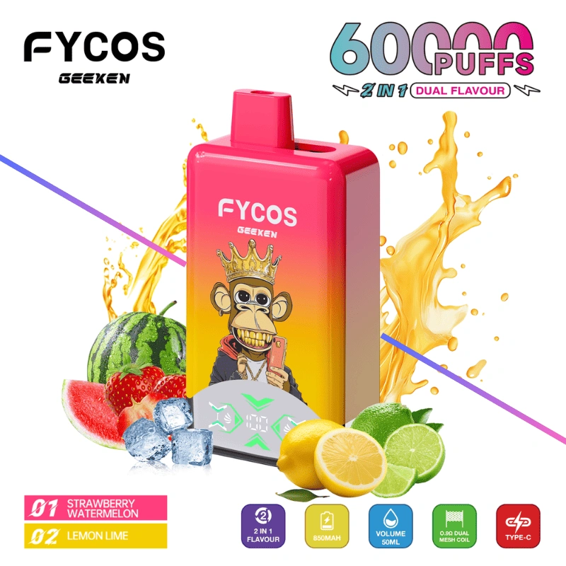 FYCOS 60K Puffs Disposable Vapes Rechargeable
