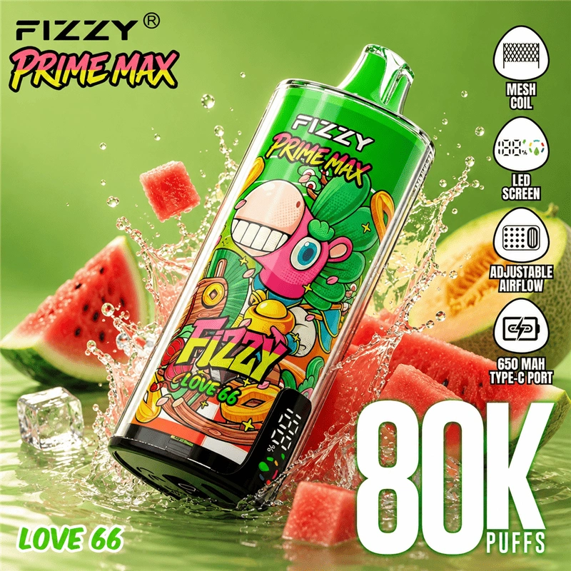Fizzy 80K 80000 Puff Prime Max Disposable Vape Cheap Price