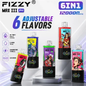 Fizzy Max III Pro 120K Six Flavors Disposable Vape