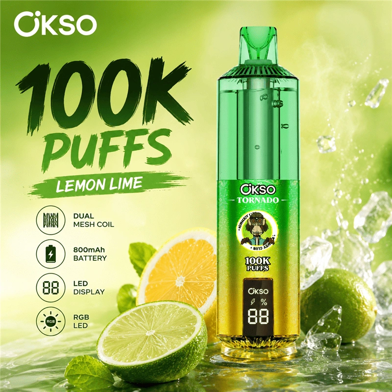 OKSO TORNADO 100000 Puff Vape Monouso RGB Light