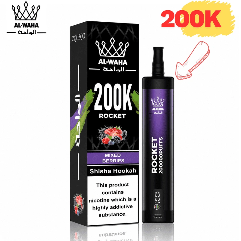 AL-WAHA Rocket 200K Puffs Disposable Vape Long Lasting
